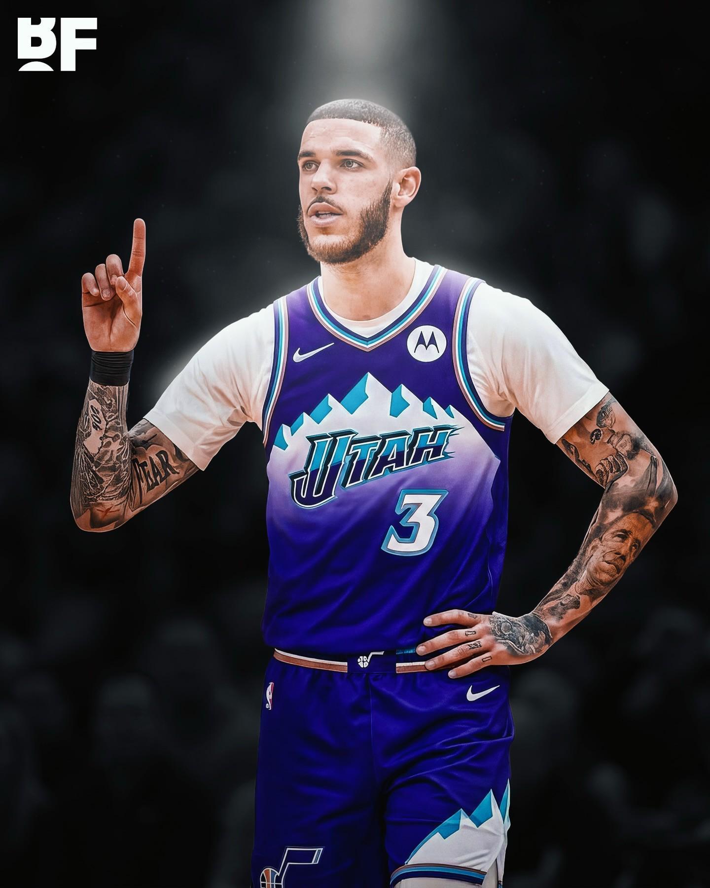 官方：爵士通过交易得到朗佐-鲍尔+2次轮，并将兰代尔送至老鹰